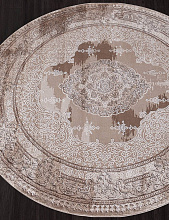 Ковер ARMINA 03704A BROWN / BROWN Круг