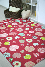 Детский развивающий 3D ковер СЕРДЕЧКИ 86107