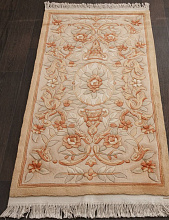 90 LINE WOOLEN HANDK-KNOTTED EG-36 CREAM