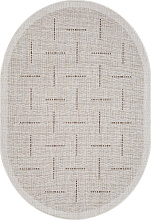 Ковер VEGAS S008 CREAM-BROWN Овал