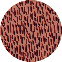 Ковер Абстракция 40173-04 КРУГ терракотовый