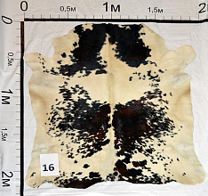 Меховой ковер-шкура ТРИКОЛОР BIG16