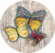 Ковер RIO C064 PINK-MULTICOLOR Круг