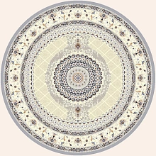 Ковер Amira 4836A L.Grey-L.Grey Круг