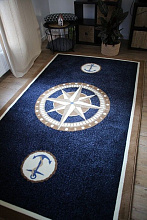 Ковер Морской темно-синий