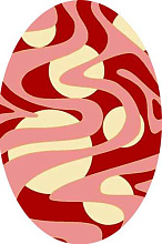 Ковер FLOWER VR12 PINK Овал