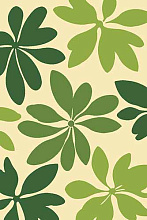 FLOWER VR08 CREAM-GREEN