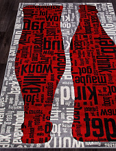 Ковер RIO C081 GRAY-RED