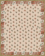 Детский ковер Бабочки бежевый