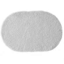 Ковер шегги MICRO-FIBER White ОВАЛ