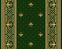 Ковровая дорожка полушерстяная LILIA green 