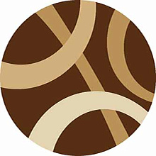 Ковер SUNRISE v810 BROWN Круг