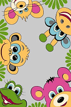 Ковер детский FUNKY TOP TIG graphite