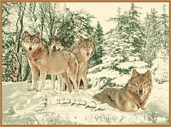 Ковер Фауна 142-01  Волки
