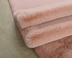 Ковер из искусственного меха RABBIT PREMIUM MS1000 PINK