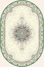 Ковер Amira 4922A D.Blue-L.Grey (зелёный) Овал