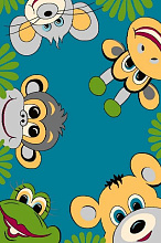 Ковер детский FUNKY TOP Tig emerald